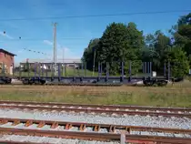 Dieser Snps hatte,am 26.Juni 2015,in Bergen/Rügen noch nicht seine Ladung.Bis zum Abend war dieser Wagen dann auch mit Holz beladen.