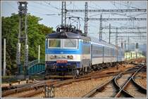 242 241-8 mit D626 aus Jihlava erreicht Ceske Budejovice. (30.06.2015)