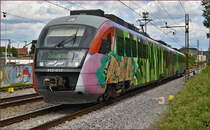 SŽ 312-117 fährt durch Maribor-Tabor Richtung Zidani Most. /27.5.2015