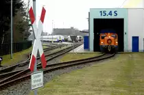 BR 335 im Betriebswerk Husum. Aufnahmedatum: 11. März 2012.