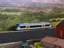 Ein Regioshuttle der Hunsrückbahn ist unterwegs. Roco 650 350-1 von Rhenus Veniro.
09.07.2015 