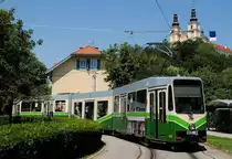 Tw.607 verläßt die Endstelle Mariatrost. (05.07.2015 )