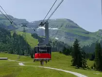 Luftseilbahn Iltios - Chäserrugg im Toggenburg  / Gondel 2 unterwegs am 05.07.2015