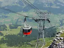 Luftseilbahn Iltios - Chäserrugg im Toggenburg  / Gondel 2 unterwegs am 05.07.2015