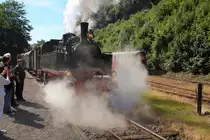 11sm der Brohltalbahn am 05.06.2015 beim Bereitstellen eines Sonderzuges für Eisenbahnfreunde im Bahnhof Brohl-Lützing (BE).
