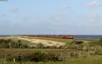 218 340-8 und 218 397-8 mit dem AS 1456 (Niebüll-Westerland(Sylt)) bei Morsum 6.6.15
