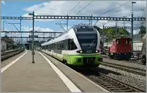 In Morges sind grüne Züge eigentlich nichts besonderes, doch dieser TRN RABe 527 331 war dann doch eine Überraschung.
27. Juli 2015