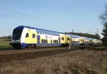 ME 82124 (Uelzen–Hamburg Hbf) am 24.02.2014 zwischen Bienenb�ttel und Deutsch Evern