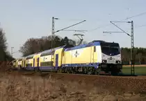 146 533 mit ME 82119 (Hamburg Hbf–Uelzen) am 24.02.2014 zwischen Deutsch Evern und Bienenb�ttel