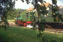 Eurovapor,Zug der Kandertalbahn  Chanderli  mit T3 Nr.30 bei Wollbach (Archiv P.Walter)