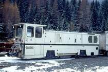 RhB - AVN ArgeVereina Nord Tm 2/2 4 am 30.03.1996 in Selfranga - Diesellok - Baujahr 1995 - SCH�MA 5417 - Typ CFL200DCL - Hinweis: gescanntes DIa
