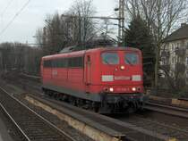 151 038-7 als LZ bei der durchfahrt des Hp Bochum Hamme. 22.2.07