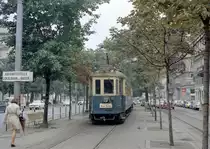 Wien WLB: Triebwagen Kärntner Ring am 26. August 1969. - Scan von einem Farbnegativ (Film: Kodacolor X; Kamera: Kodak Retina automatic II).