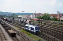 761 007 (92 54 2761 007-4 CZ-MT) als Rangierfahrt in Schwandorf am 09.06.2013