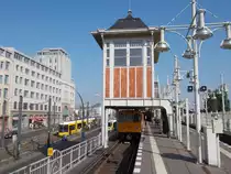U-Bahn Stellwerk von Berlin Warschauer Straße am 05.Oktober 2014.