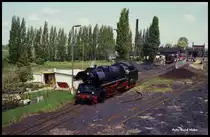 Beim Bahnbetriebsfest am 19.5.1991 in Staßfurt dampfte auch 411231 über das Gelände.
