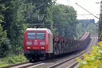 145 022-0 am BÜ KM27,298 auf der Hamm-Osterfelder Strecke in Recklinghausen 31.7.2015