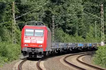 145 063-4 am BÜ KM27,298 auf der Hamm-Osterfelder Strecke in Recklinghausen 31.7.2015