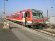 Der 628 584 am 21.02.2007 in M�hldorf  als RB nach Passau.