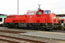 Ein bunter Mix in Monatabaur am 26.7.2015. Hier die rote 261 053-3 der DB.