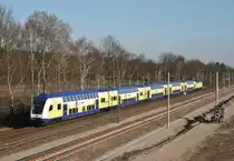 DLr 82762 (L�neburg–Hamburg Hbf) am 10.03.2014 zwischen Radbruch und Winsen (Luhe)