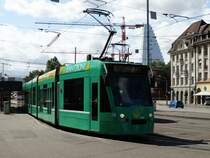 BVB Basel Be 6/8 Siemens Combino 316 am 25.07.15 in Basel Bad Bhf 