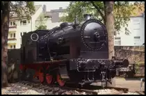 Eine Sonderbauart z. B. für Kokereien stellte diese Hohenzollern Lok Nr. 4578 aus dem Jahr 1930 dar. Am 10.5.1991 entdeckte ich sie im Emschertalmuseum in Wanne Eickel.