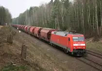 152 152 mit GC 61125 (Hamburg Hohe Schaar–Zielitz) am 31.03.2014 zwischen Deutsch Evern und Bienenb�ttel
