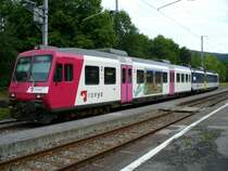 NPZ Steuerwagen BT 50 34 29-34 984-1 mit SBB NPZ Triebwagen RBDe 4/4 560 021-8 im Bahnhof von Le Pont am 03.09.2006