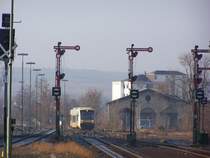 650 der Eurobahn bei der Einfahrt in den bahnhof Alzey am 18.2.07.