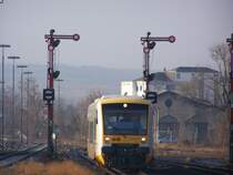 650 der Eurobahn bei der Einfahrt in den bahnhof Alzey am 18.2.07.