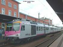 Thurbo-Triebzug 566 632-6 Seehas nach Engen am 20.05.2003 im Bahnhof Singen.