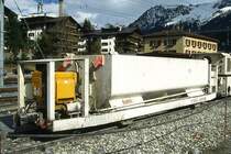 RhB - AVN ArgeVereina Nord  15  am 13.05.1994 in Klosters - Betonwagen - Baujahr 1994 - Belloli - Hinweis: gescanntes Dia

