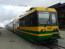 Pano 144 als R 461 (Grindelwald - Kleine Scheidegg) am 23.7.2015 im Bahnhof Kleine Scheidegg.