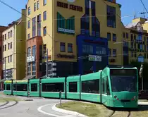 Baseler Stra�enbahn (BVB) in Weil am Rhein, die Neubaustrecke wurde am 12.12.2014 eingeweiht, Juli 2015