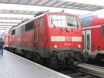 BR 111 mit RE nach Salzburg in M�nchen. 23.02.07