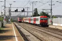 1116 027-4 und REX 2508 mit dem 80-73 012-1 an der Spitze am 24.Juli 2015 in der Hst. Haidestraße  