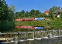 146 247 mit einem RE am 12.08.2015 bei Volkmannsdorf. 