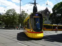 BLT Basel Stadler Be 6/10 Tango am 25.07.15 in Basel Bankverein auf der Linie 17