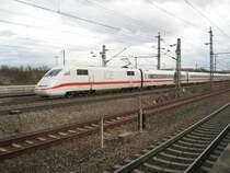 ICE 1 von M�nchen nach Berlin Ost auf der Hochgescwindigkeitsstrecke Stuttgart-Mannheim.Bei der Durchfahrt von Vaihingen Enz
