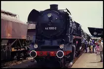 DR Fahrzeugausstellung in Sangerhausen am 22.06.1991:
441093-2