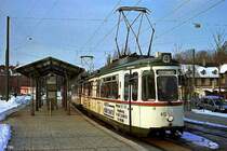 GT4-Traktion 412 + 462 (H) Schertlinstra�e (25. Februar 2005)