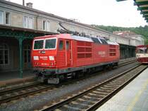 BR 180 018-4 der Railion DB Logistic in Decin Tschechien am 25.05.2006