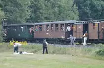 25.08.2015, Zugüberfall, Traditionsbahn Radebeul