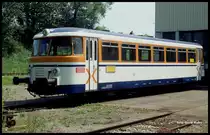 Am 6.7.1991 hatte die SWEG noch MAN Triebwagen im Plandienst. VT 11 sehen wir hier im modernen BW in Neckarbischofsheim.