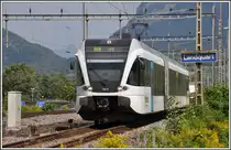 Thurbo 762-0 als S12 24241 aus Sargans fährt in Landquart ein. (01.09.2015)