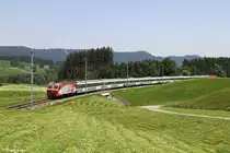 Re 446 016 mit VAE am 03.07.2015 bei Altmatt.