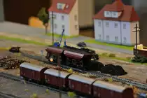 Kohleverladung in Tirschenreuth. (Bahnhofsmodell Tirschenreuth), 03.04.2015