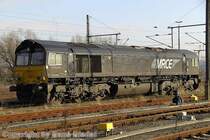 Diese Class 66 wurde am 26.2.2007 in Pirna abgestellt. Es ist die ERSR 6616 von MRCE.