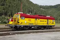 EM-SAT 120, X651 003-6 steht am 4.09.2015 in Mixnitz-Bärenschützklamm verschubbereit abgestellt.